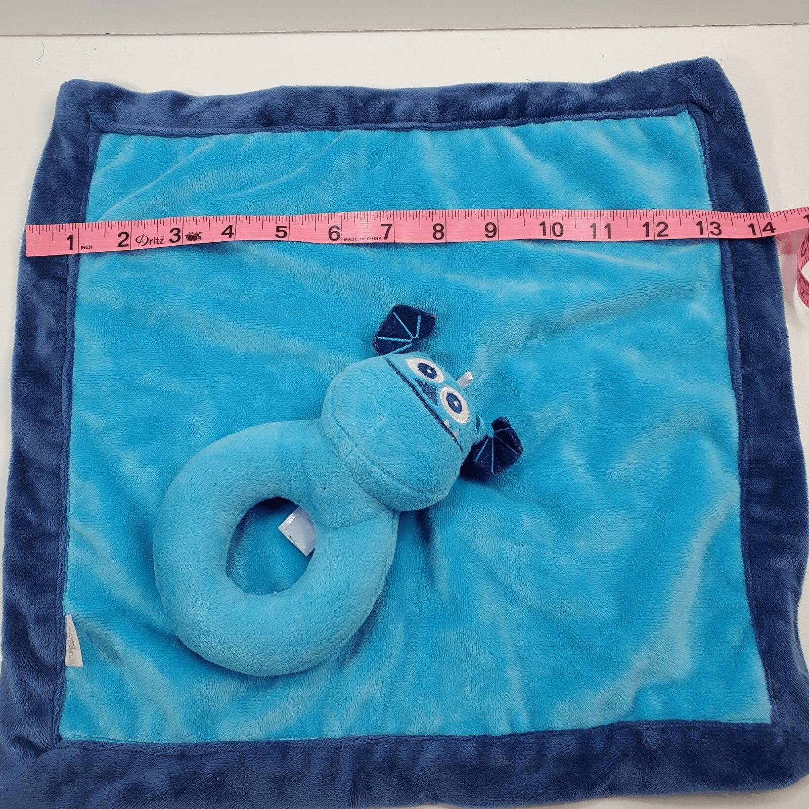 Disney Baby Monster’s Inc SULLY Blue Velour Lovey Rattle Security Blanket Plush - Thumbnail 9