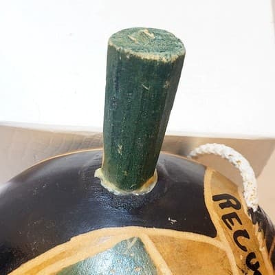 1992 Recuerdo de Cartagena Colombia Gourd Folk Art Fish Maraca DOES NOT RATTLE - Thumbnail 8