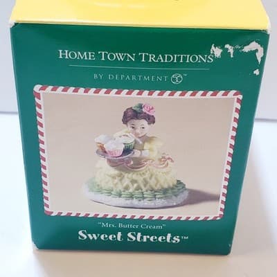 Dept 56 Sweet Streets Mrs. Butter Cream Figurine #06363 Christmas Village 2.5 in - Thumbnail 2
