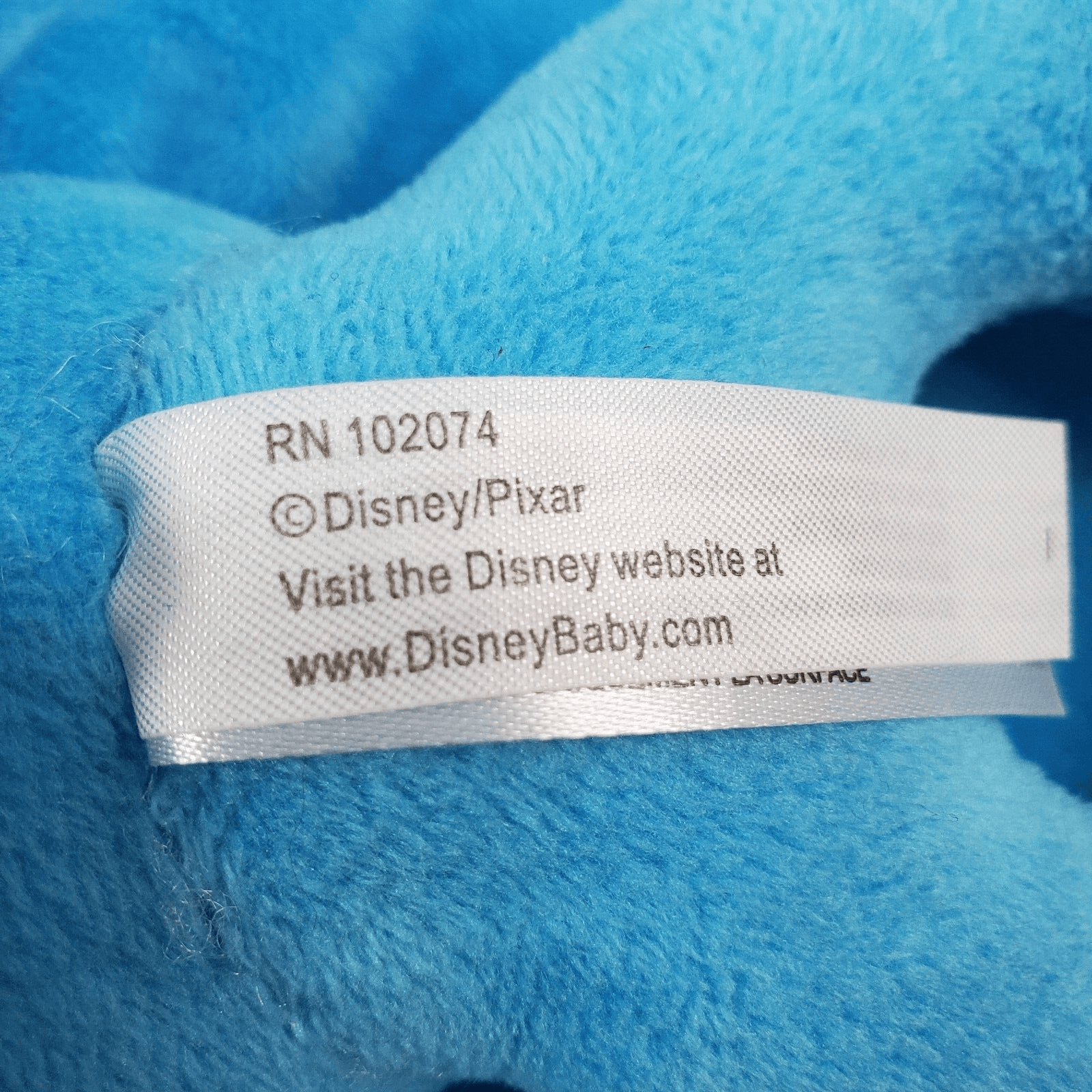 Disney Baby Monster’s Inc SULLY Blue Velour Lovey Rattle Security Blanket Plush - Thumbnail 7