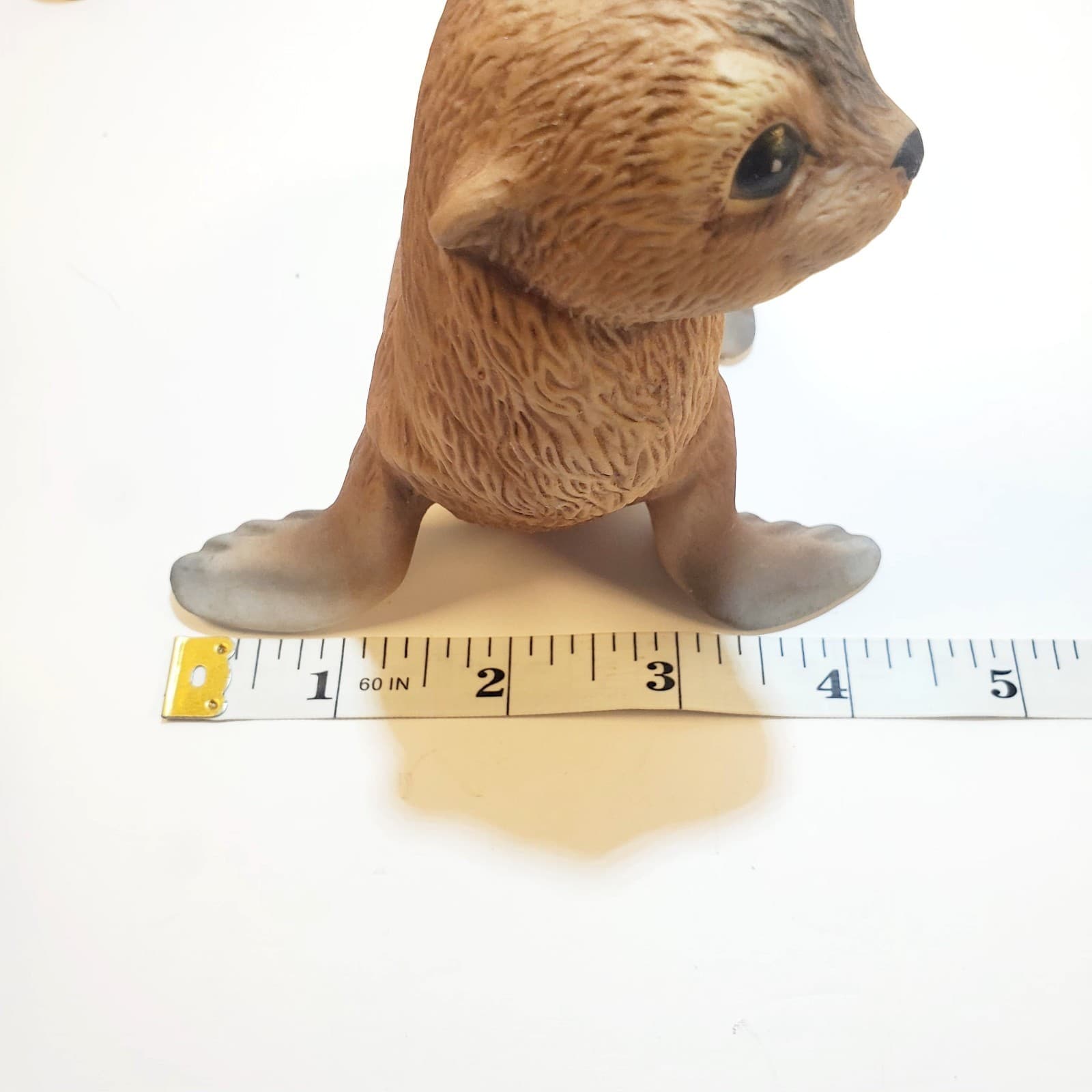 Vintage 1978 R.S.L. Ceramic Baby Seal Signed R.J. Brown Mexico Art Figurine - Thumbnail 8