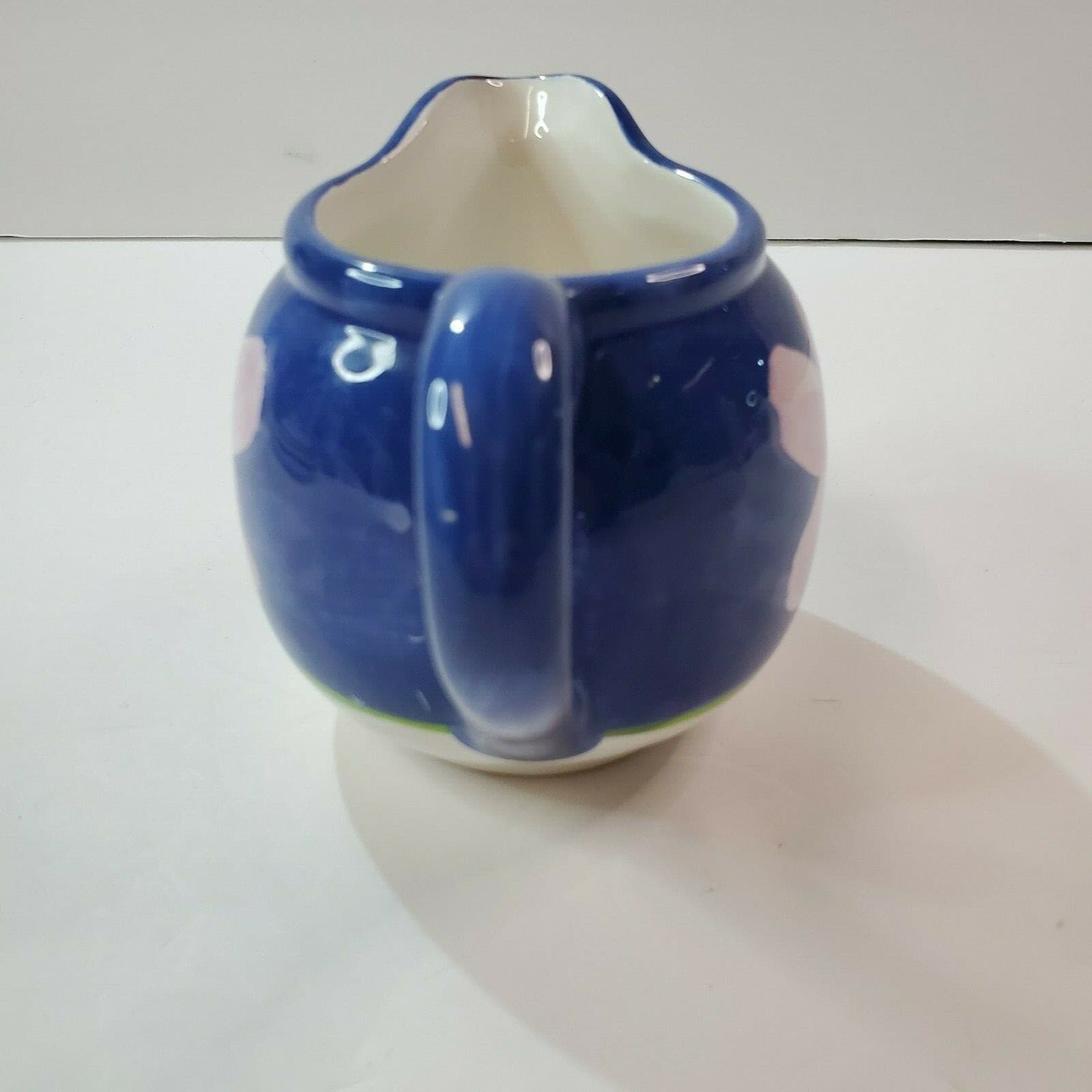 Royal Norfolk Creamer Gravy Boat Mini Pitcher Ceramic Pink & Yellow Flowers - Thumbnail 4