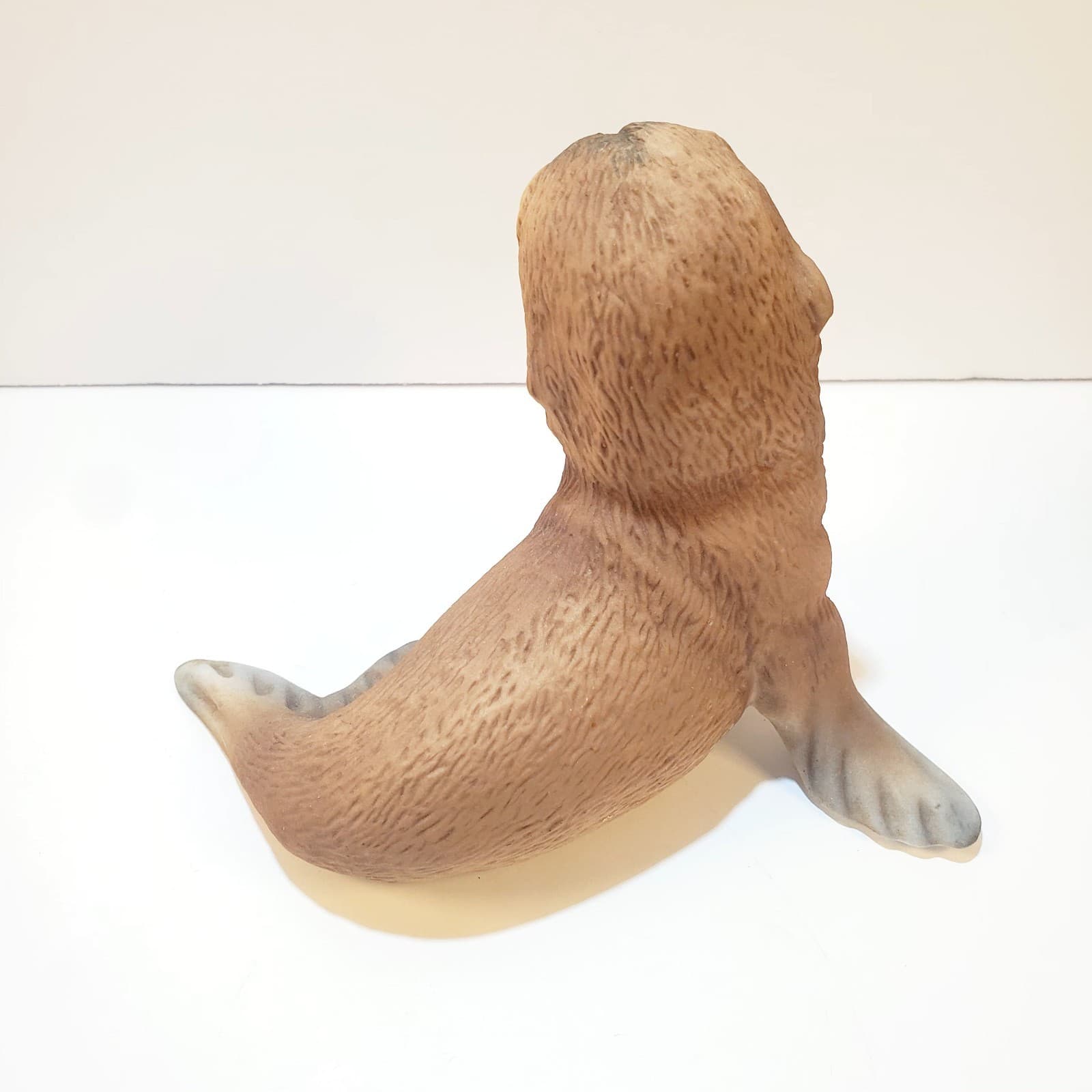 Vintage 1978 R.S.L. Ceramic Baby Seal Signed R.J. Brown Mexico Art Figurine - Thumbnail 3