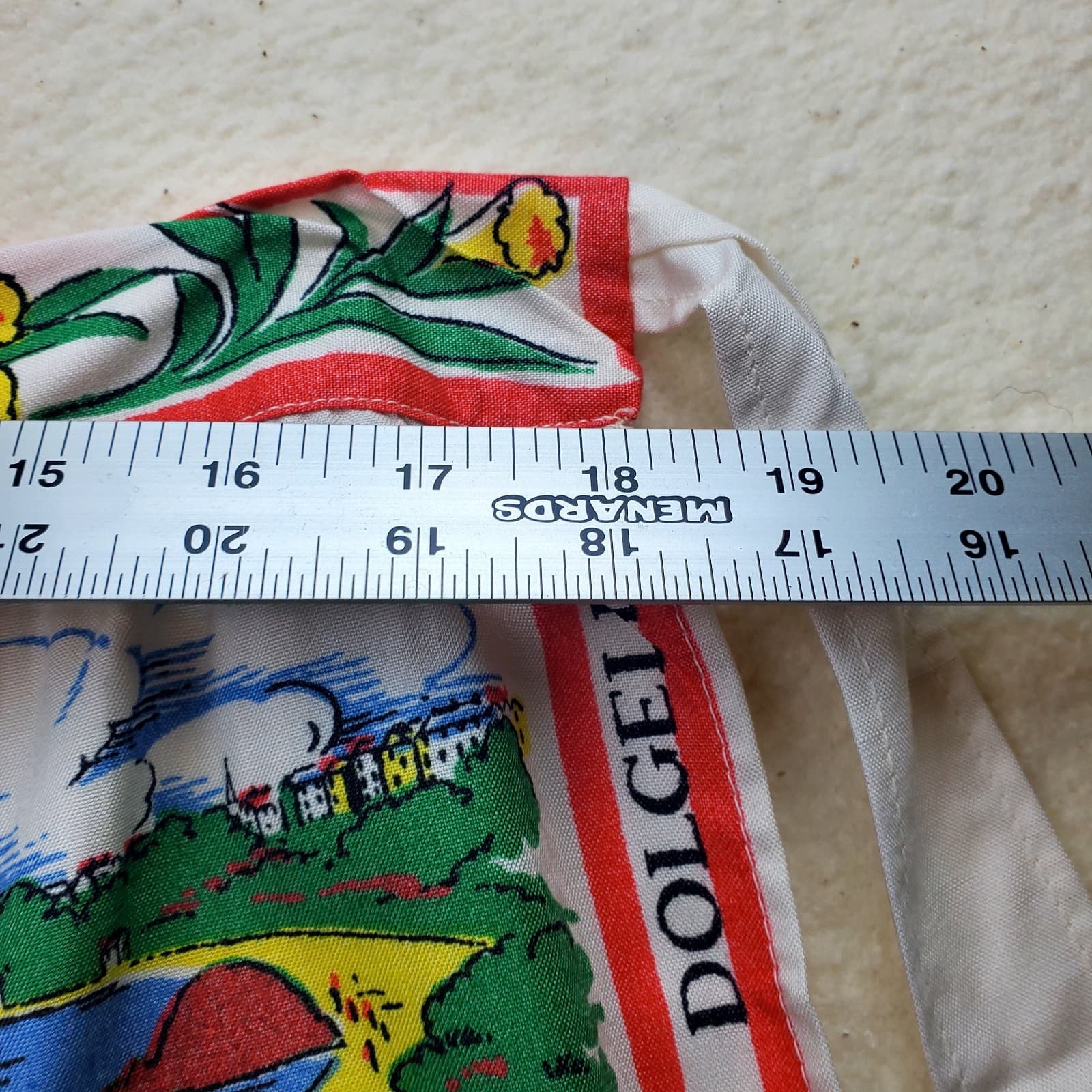 Vintage Wales Apron Souvenir Tourist Travel Protective Cover Garment Towns - Thumbnail 10