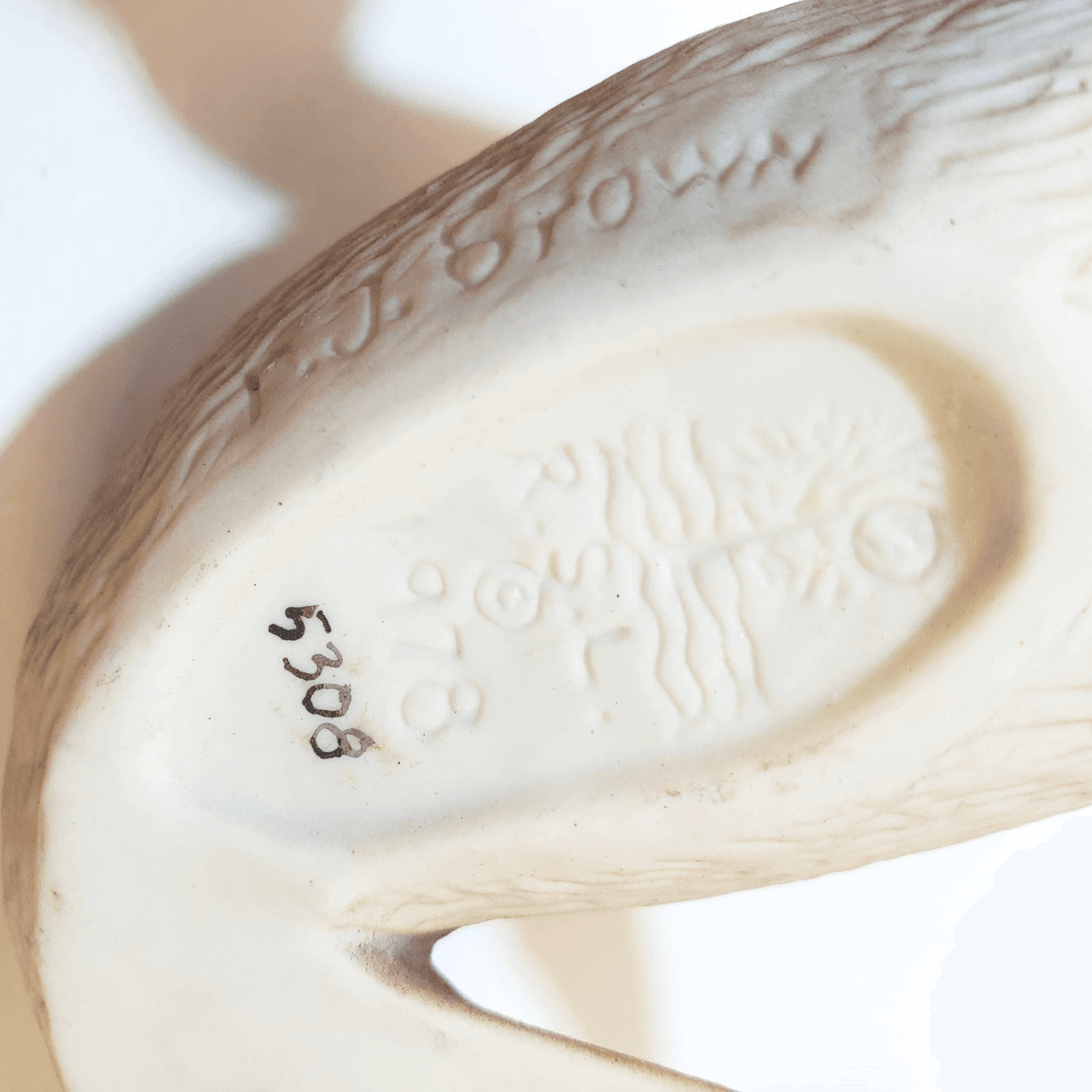 Vintage 1978 R.S.L. Ceramic Baby Seal Signed R.J. Brown Mexico Art Figurine - Thumbnail 7