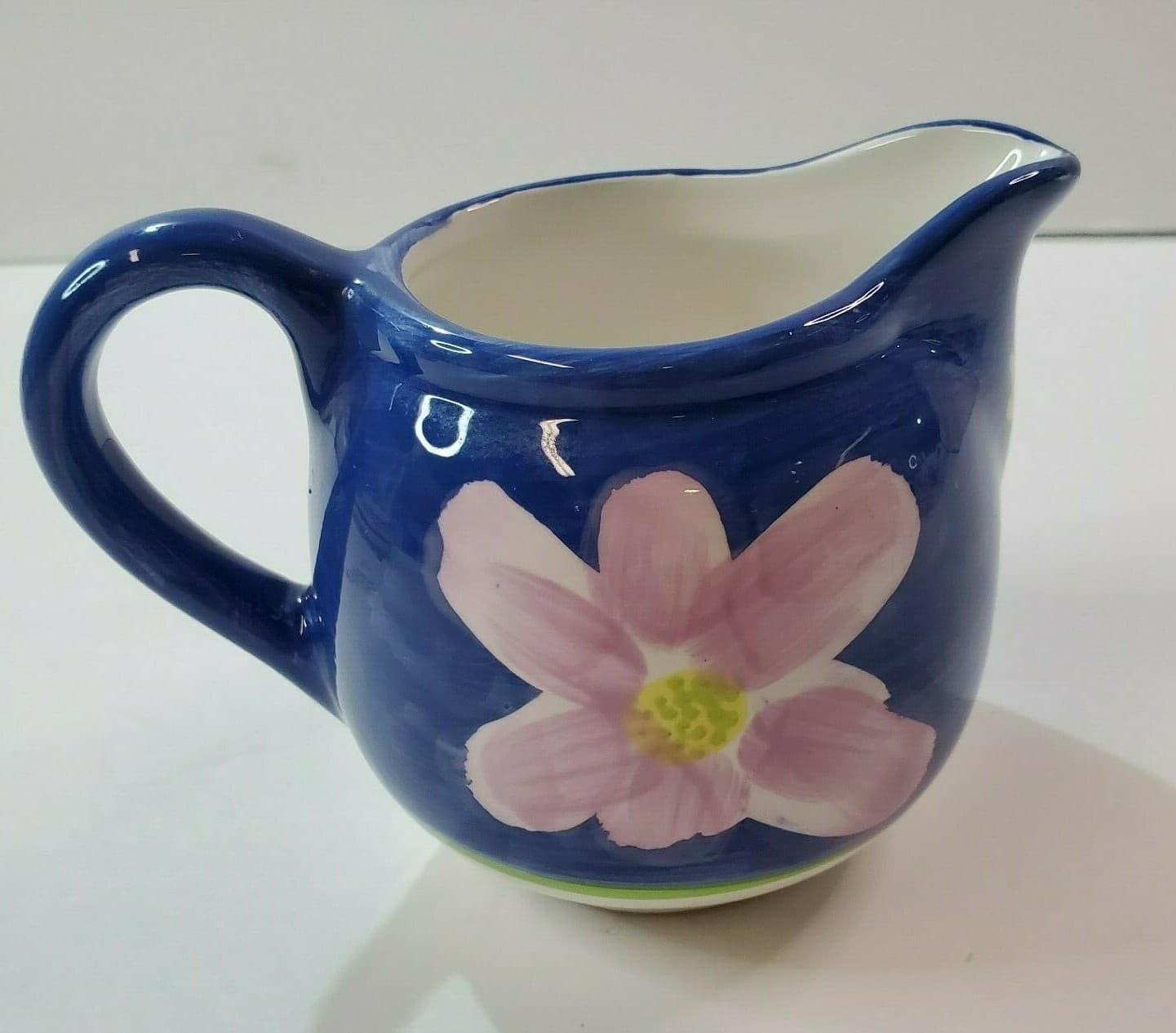 Royal Norfolk Creamer Gravy Boat Mini Pitcher Ceramic Pink & Yellow Flowers