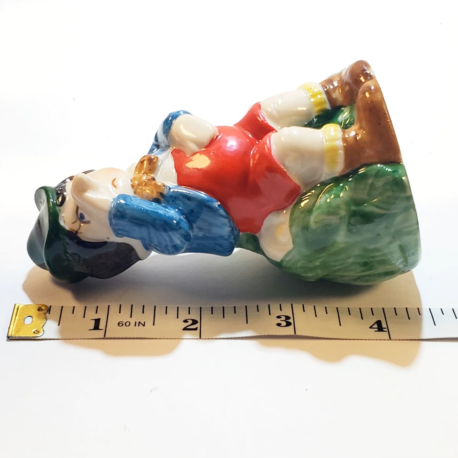 Vtg J.S.N.Y. Ceramic Porcelain Pinocchio Bell Figurine Figure Taiwan 4.25 inch - Thumbnail 7