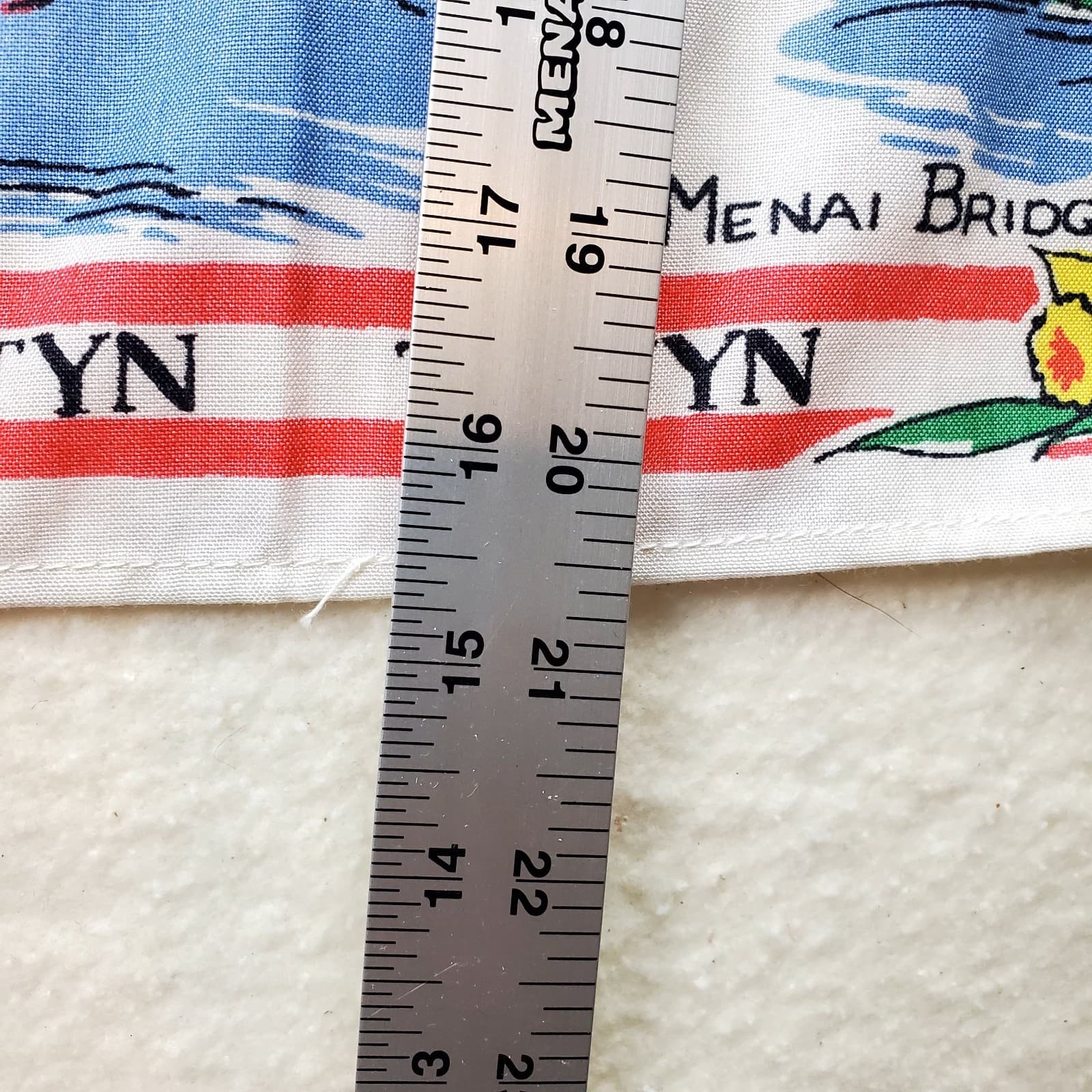 Vintage Wales Apron Souvenir Tourist Travel Protective Cover Garment Towns - Thumbnail 12