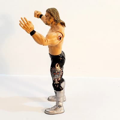 2003 WWE Jakks Pacific EDGE 7 Action Figure Silver Boots Ruthless Aggression - Thumbnail 2