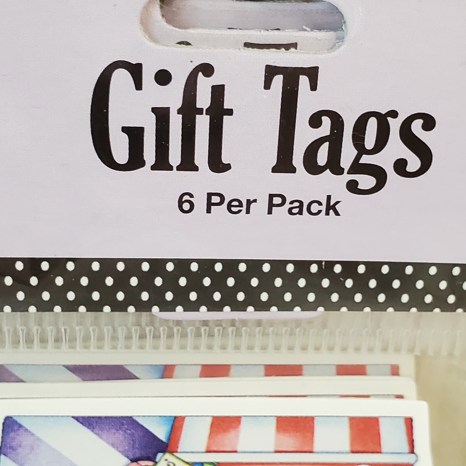 Lot of 4 Mary Engelbreit Colorbok 2006 Floral Gift Tags with Ribbon New Sealed - Thumbnail 5