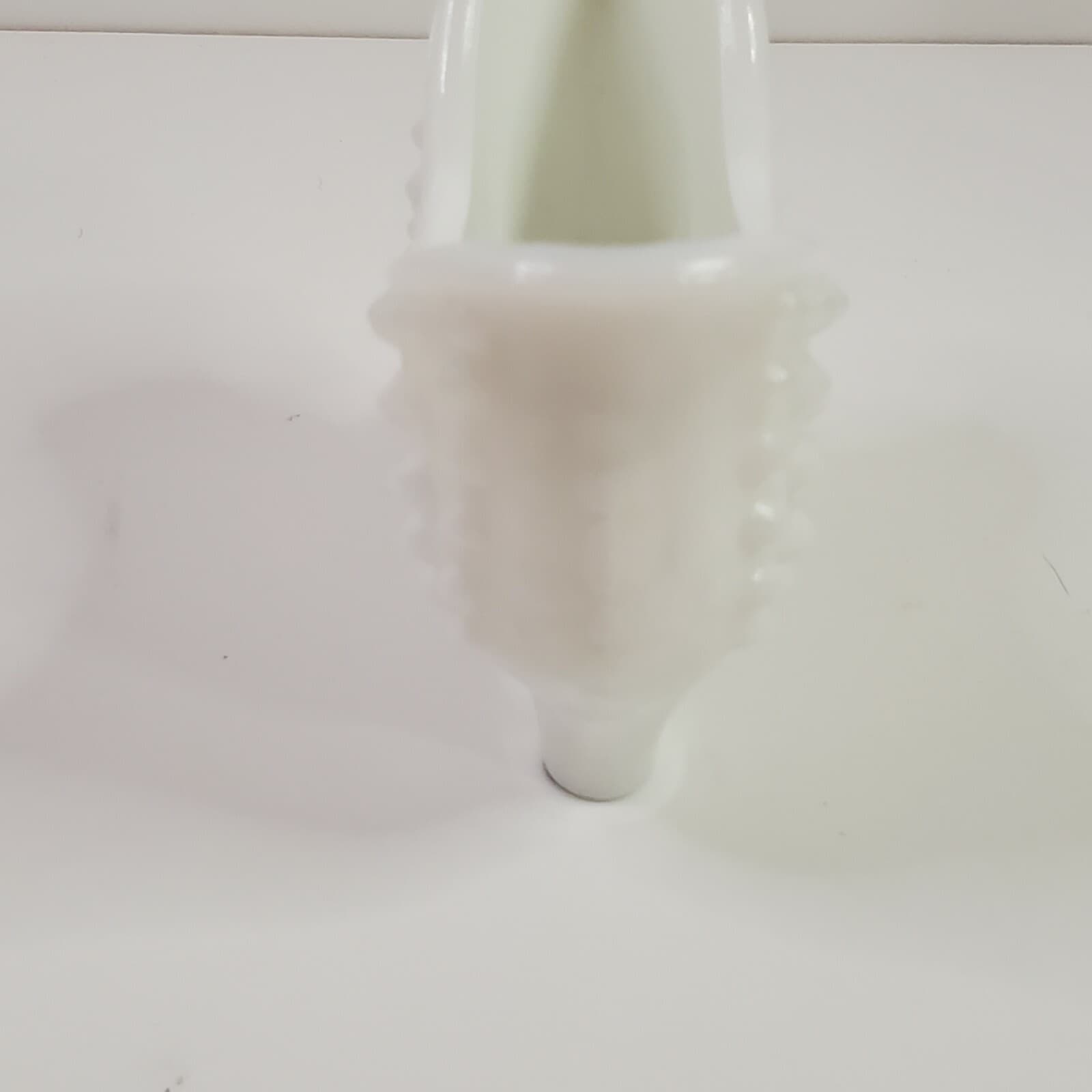 Fenton Milk Glass Hobnail Collectible Cat Panther Design Shoe Boot Figurine - Thumbnail 7