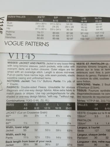 Vogue Sewing Pattern V1145 Lynn Mizono Designer Misses Coat Uncut Y Xsm-Sml-Med - Thumbnail 3