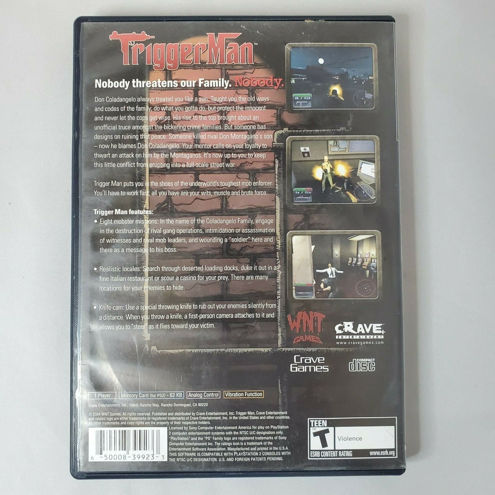 Playstation 2 PS2 Trigger Man Video Game Complete with Manual Shooting - Thumbnail 2