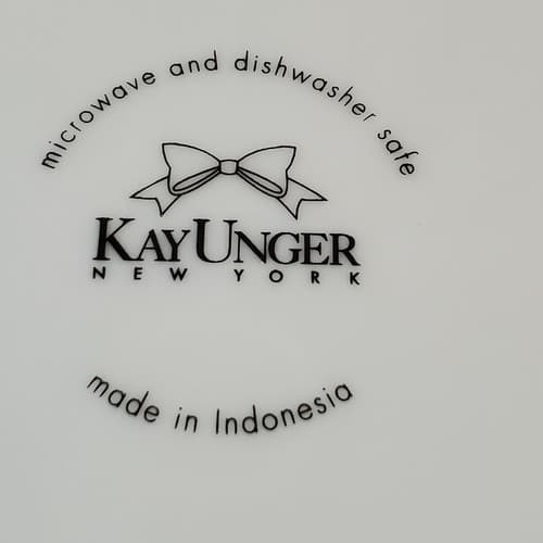 Kay Unger NY Paisley Shimmer Platinum Taupe Round 11" Dinner Serving Chop Plate - Thumbnail 4