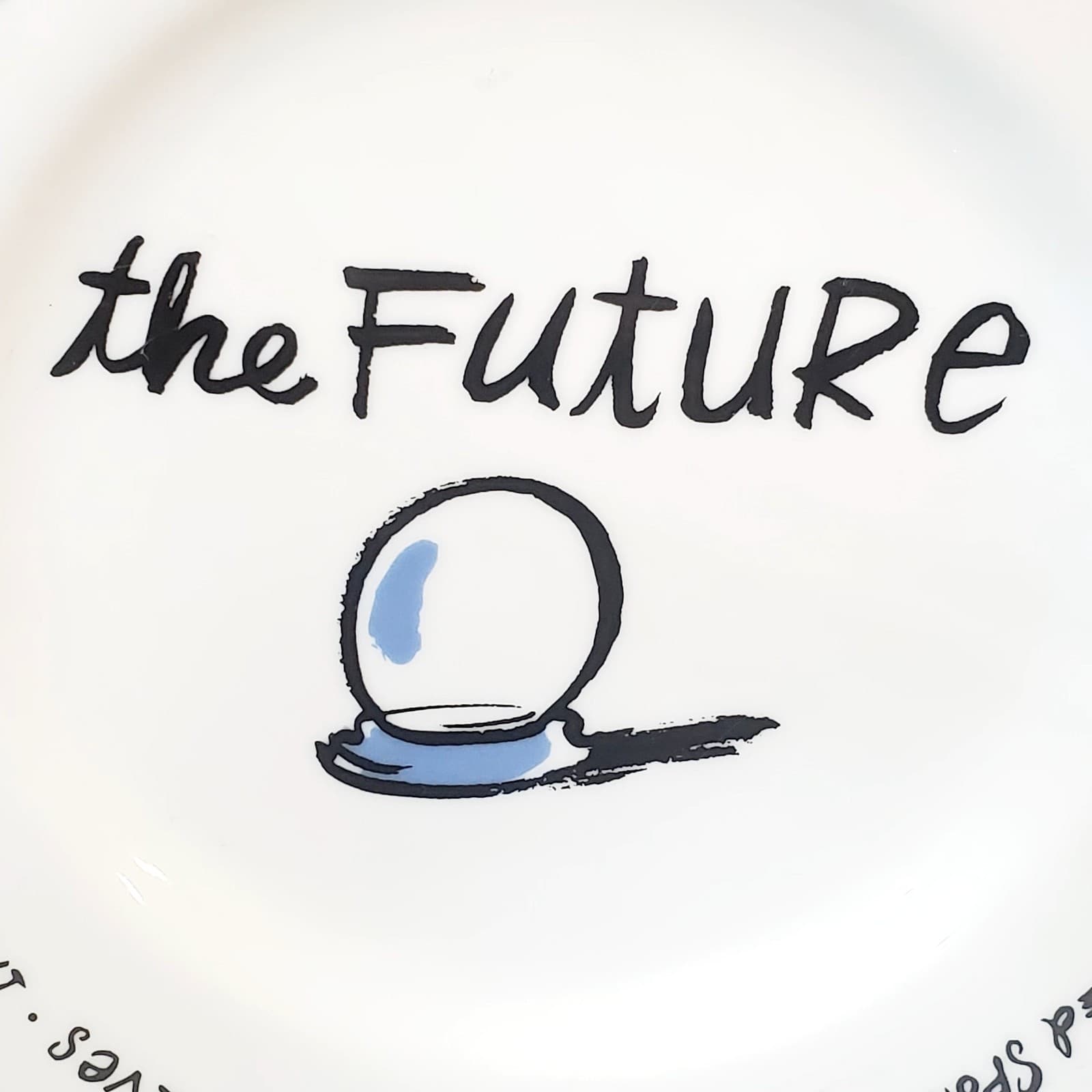 Pottery Barn Decade Salad Dessert Appetizer Plate The Future 8.25 inch - Thumbnail 2
