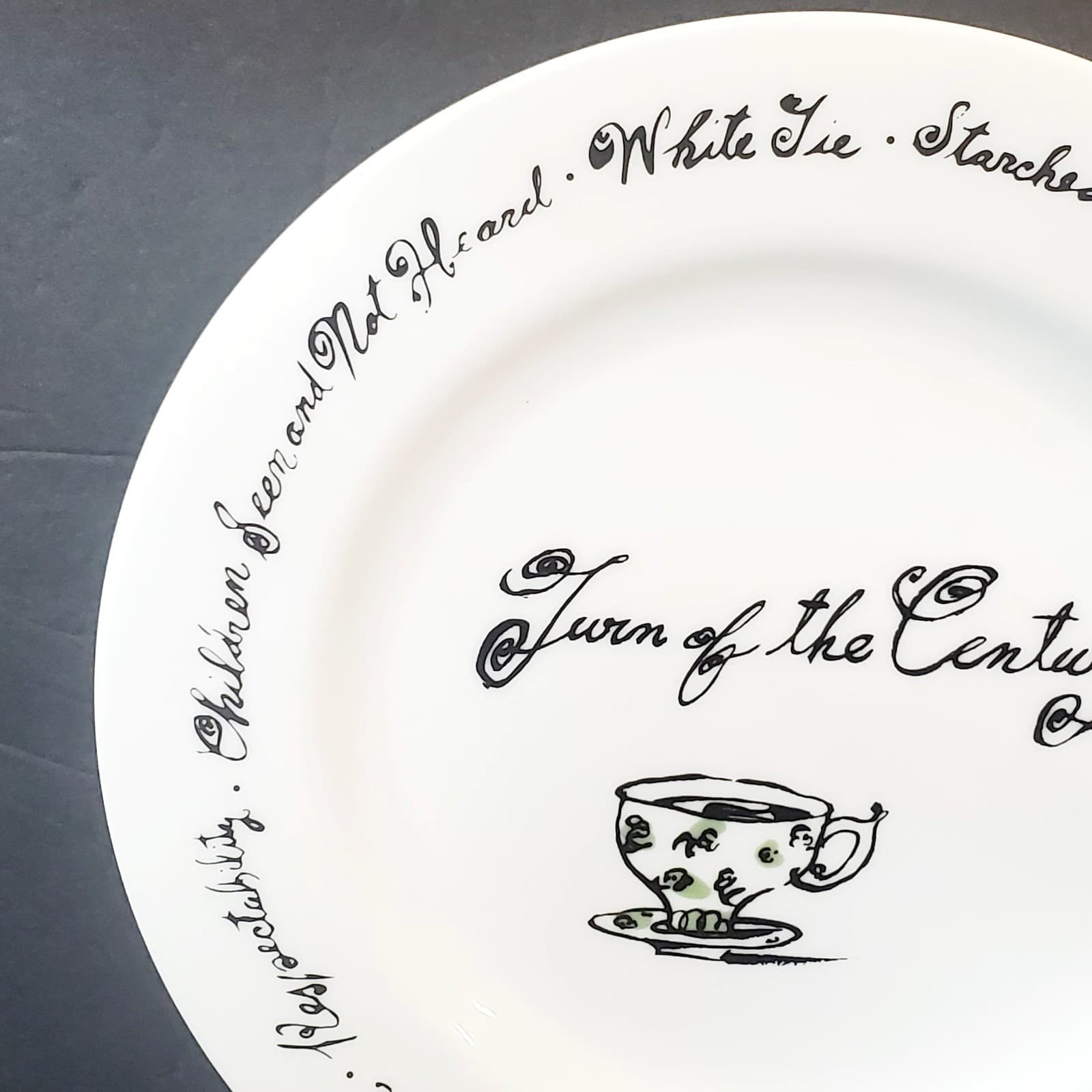 Pottery Barn Decade Salad Dessert Appetizer Plate Turn Of The Century 8.25 inch - Thumbnail 3
