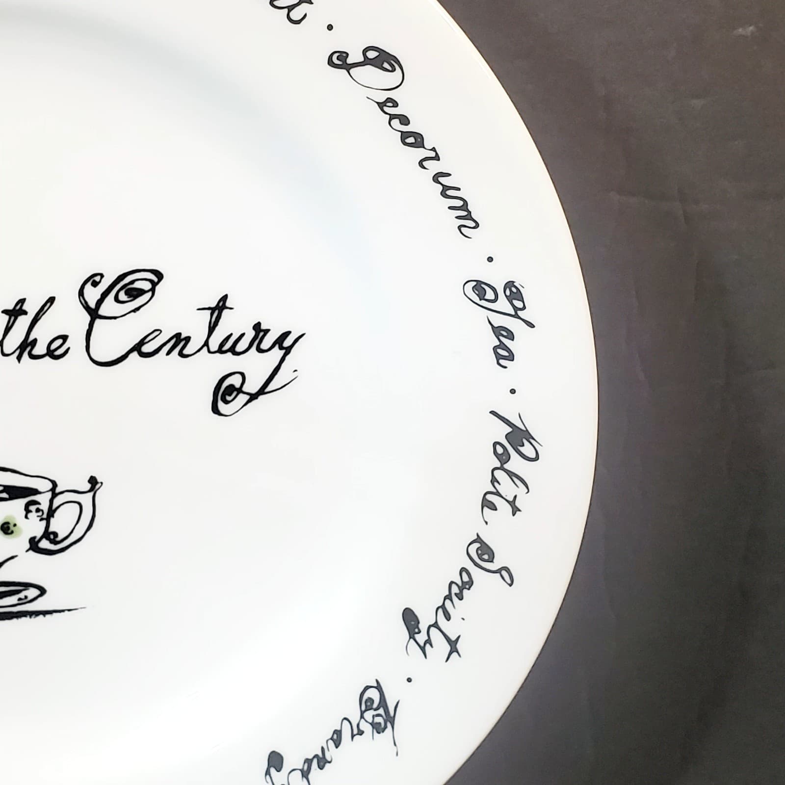 Pottery Barn Decade Salad Dessert Appetizer Plate Turn Of The Century 8.25 inch - Thumbnail 4