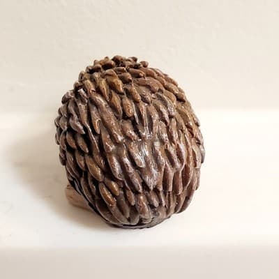 Miniature Hedgehog Resin Figure Textured 1” Tall 1.25” Wide Realistic Decor - Thumbnail 4