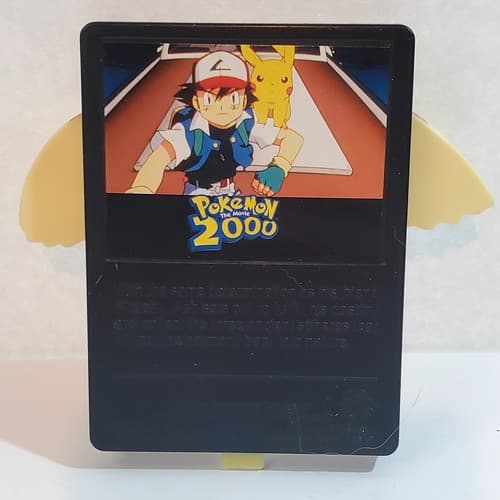 Pokemon 2000 The Movie Pidgeot Plastic Power Card Burger King Collectible Toy - Thumbnail 4