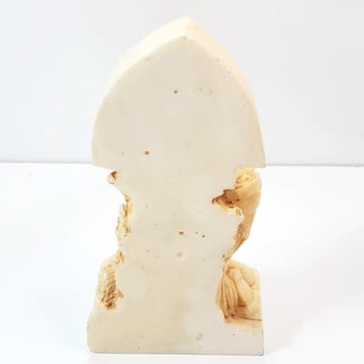 Vtg Resin Madonna & Child with Adoring Girl and Lamb Religious Figurine Statue - Thumbnail 5