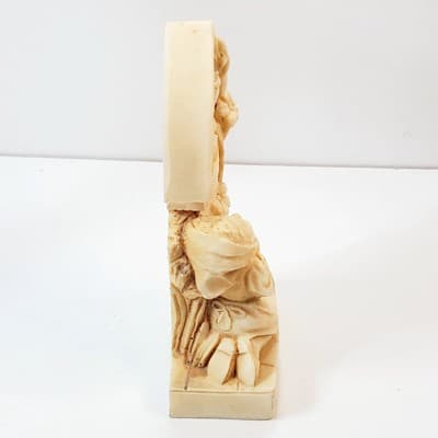 Vtg Resin Madonna & Child with Adoring Girl and Lamb Religious Figurine Statue - Thumbnail 4