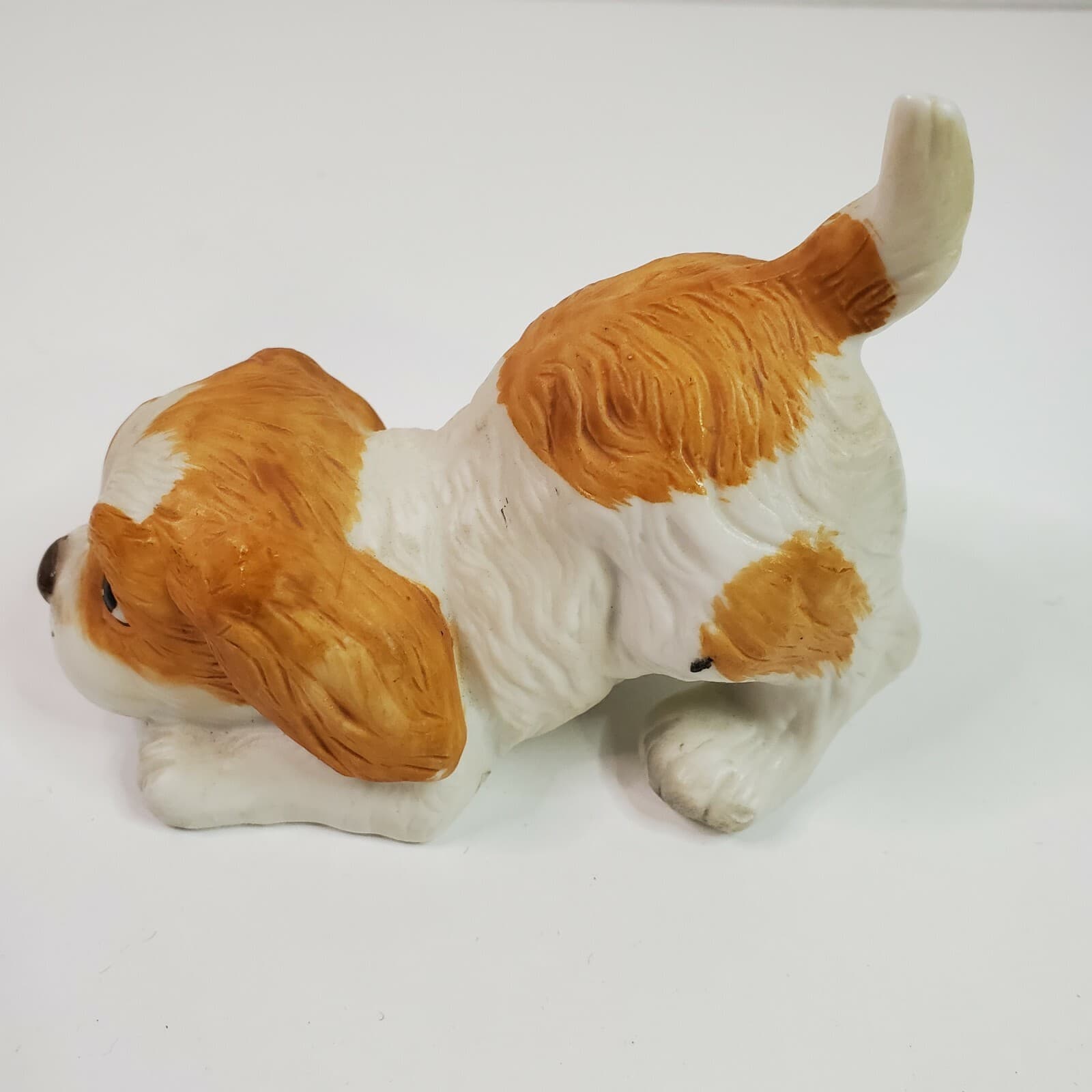 Vintage Homco Crouching Playing Ceramic Dog Spaniel Playful Figurine #1407 - Thumbnail 5