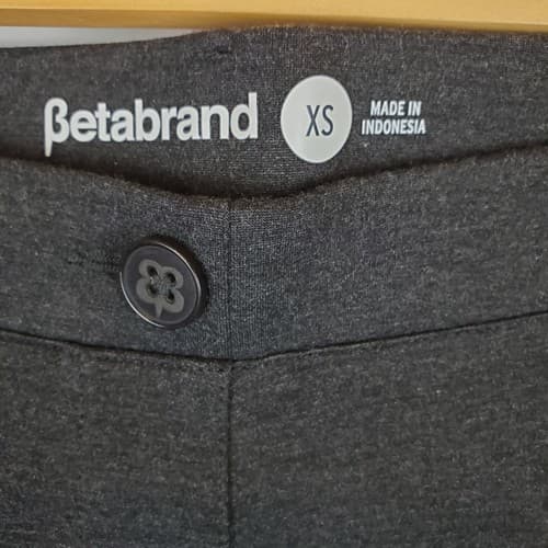 Betabrand Womens XS Charcoal Gray Straight Leg Pull On Dress Yoga Pants W0076-YP - Thumbnail 7
