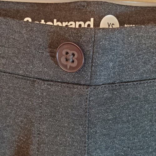 Betabrand Womens XS Charcoal Gray Straight Leg Pull On Dress Yoga Pants W0076-YP - Thumbnail 3