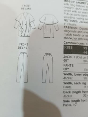 Vogue Sewing Pattern V1145 Lynn Mizono Designer Misses Coat Uncut Y Xsm-Sml-Med - Thumbnail 5