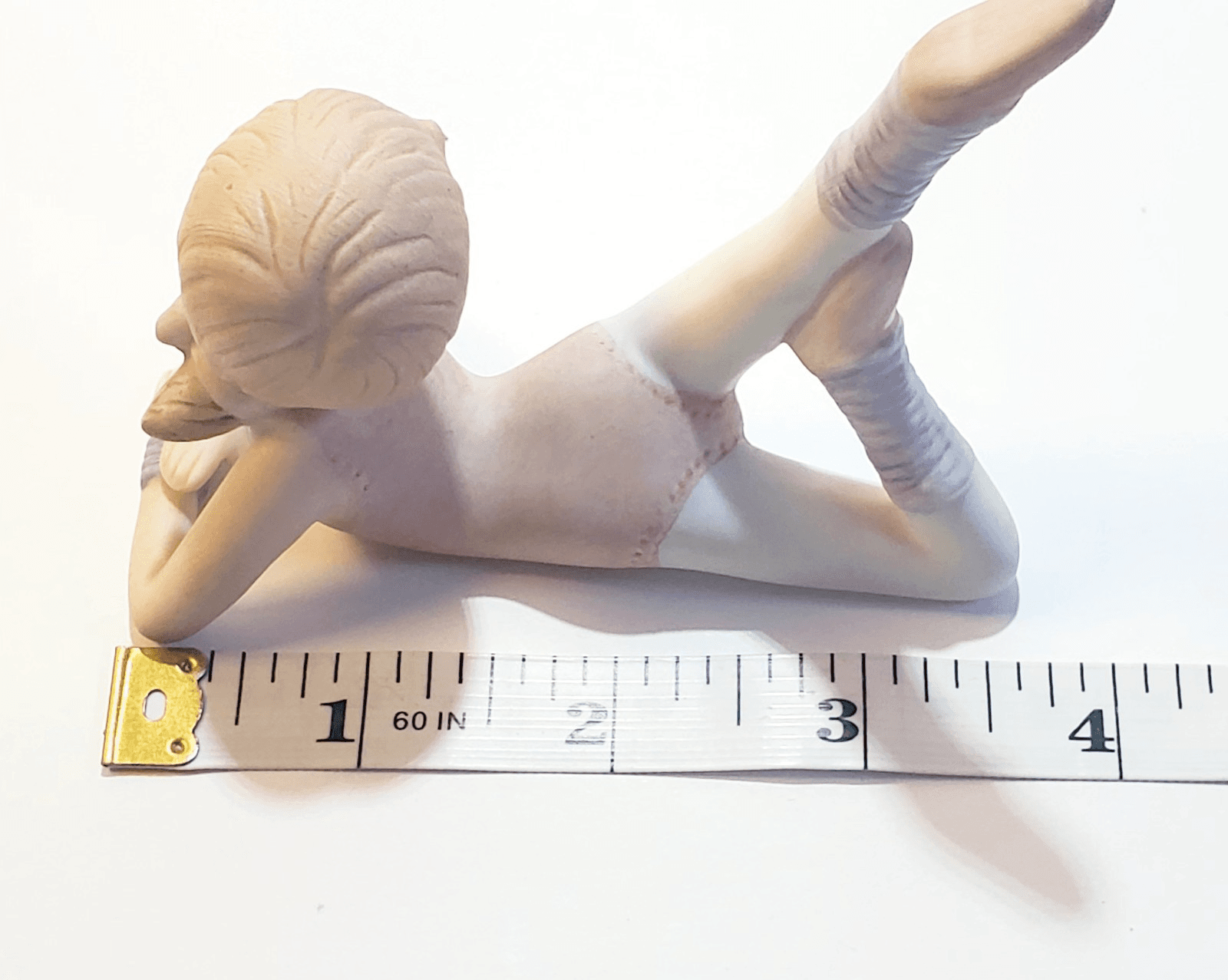 2 Vintage 1980s Homco Ballerinas Dancers Girls 1 Blue 1 Pink Figurines #1406 - Thumbnail 11