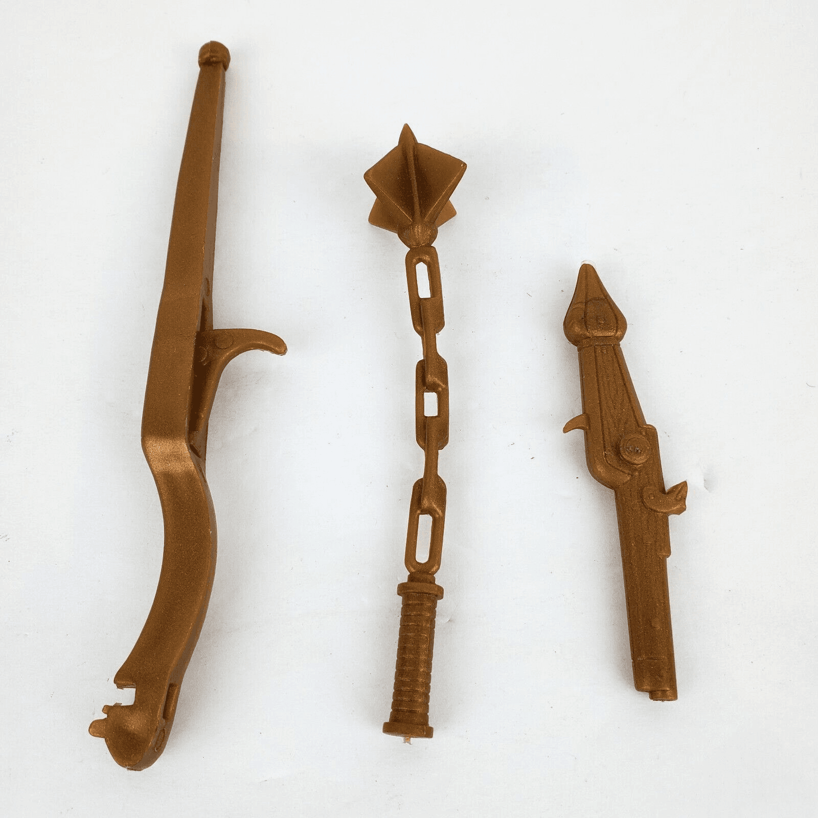 Vintage Johnny West Gold Knight Sir Gordon 3 pc Accessory Weapon Lot Mace