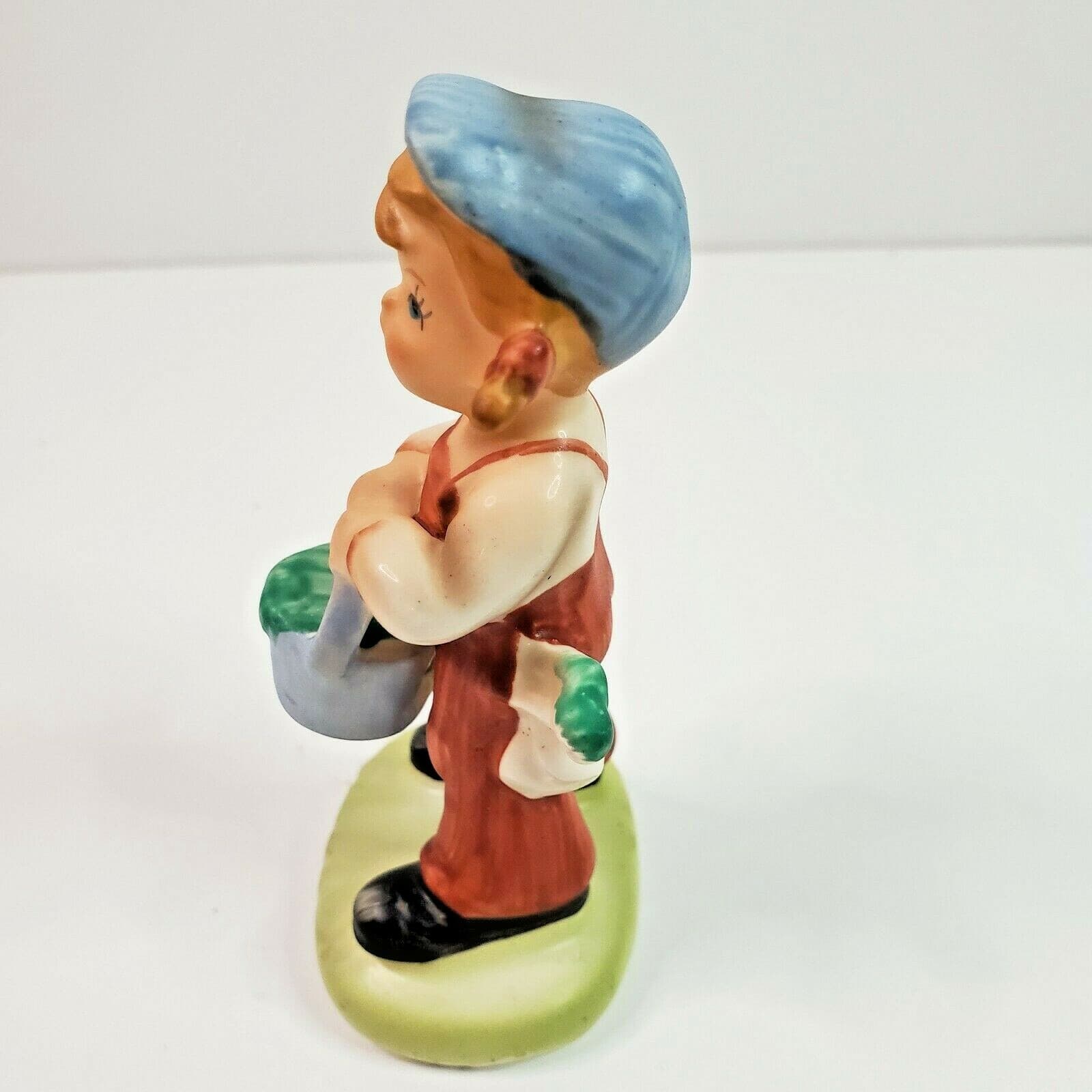 Vintage Napcoware Figurine Tiny Tots-#9902 Girl Painter 4" Taiwan Porcelain - Thumbnail 4
