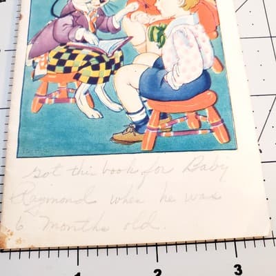 Vintage 1945 Story of Bunny Esmond Paperback Pamphlet Children's Book WRITTEN IN - Thumbnail 3