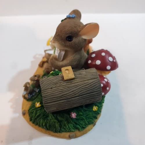 Fitz & Floyd 2000 Charming Tails A Treasure of Memories Resin Figurine 98/224 - Thumbnail 6