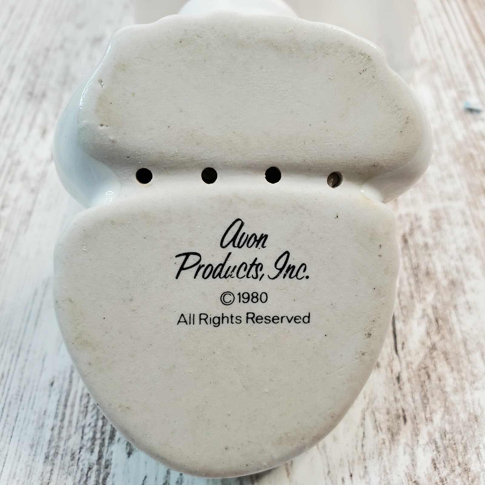 Vintage 1980 Avon Ceramic "Winking Frog" Pomander Potpourri Holder Collectible - Thumbnail 6