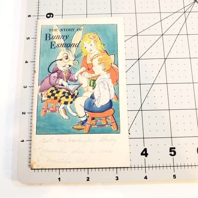 Vintage 1945 Story of Bunny Esmond Paperback Pamphlet Children's Book WRITTEN IN - Thumbnail 2