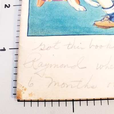 Vintage 1945 Story of Bunny Esmond Paperback Pamphlet Children's Book WRITTEN IN - Thumbnail 5