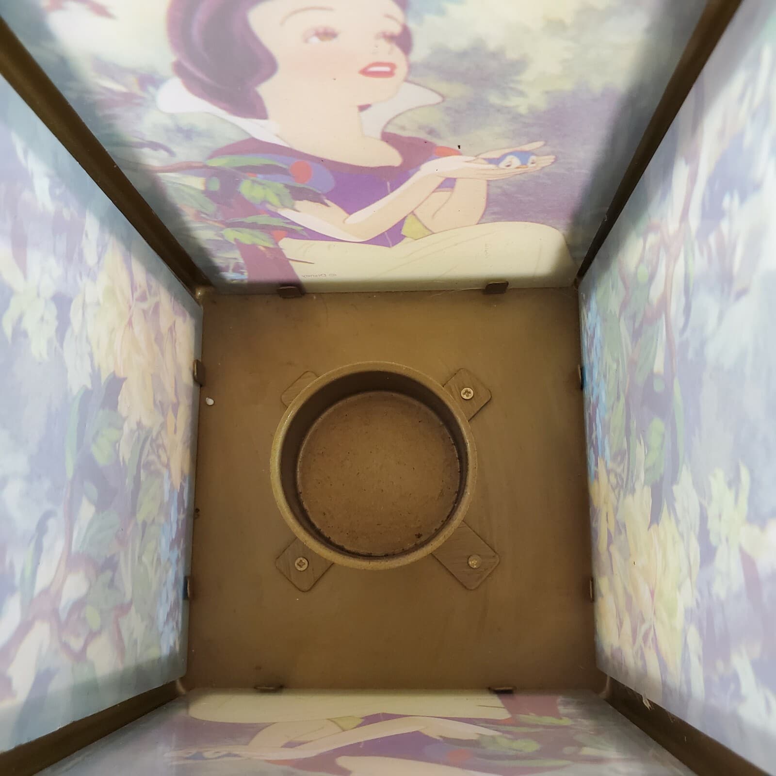 Disney Princess Snow White's Garden Collection Tea Light Holder Wood Metal Glass - Thumbnail 2