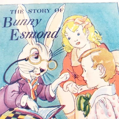 Vintage 1945 Story of Bunny Esmond Paperback Pamphlet Children's Book WRITTEN IN