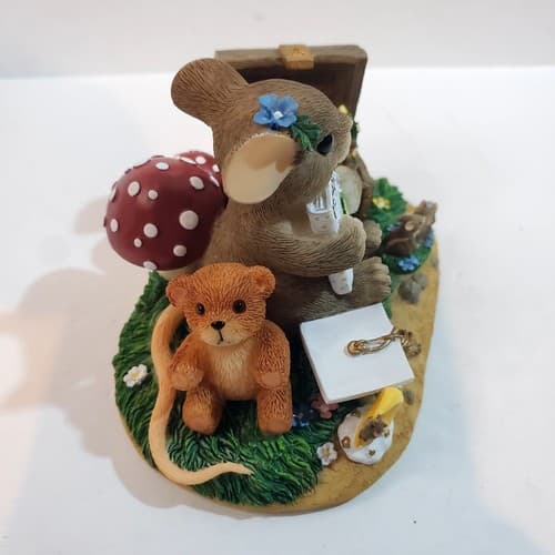 Fitz & Floyd 2000 Charming Tails A Treasure of Memories Resin Figurine 98/224 - Thumbnail 2