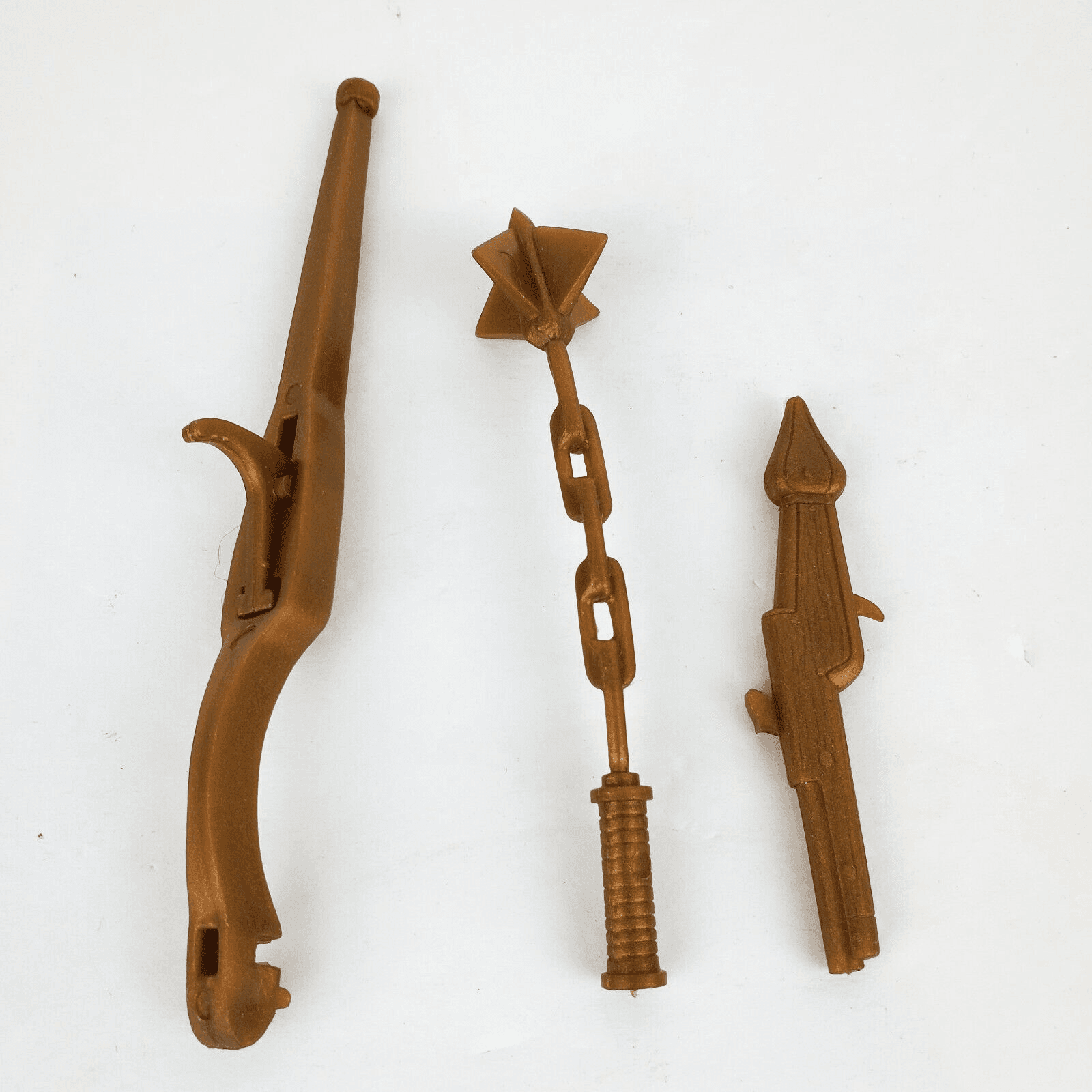 Vintage Johnny West Gold Knight Sir Gordon 3 pc Accessory Weapon Lot Mace - Thumbnail 2