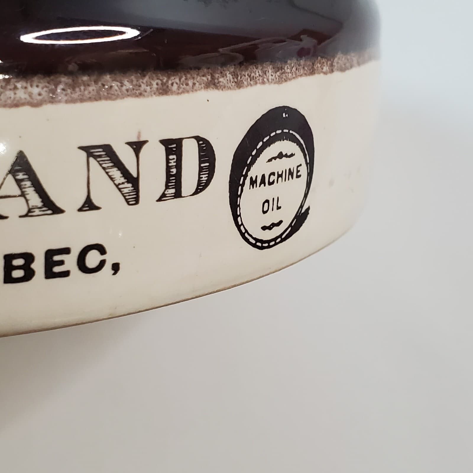 Vintage Ceramic Advertising Ashtray Canadian Oil A.E. Vallerand Quebec - Thumbnail 6