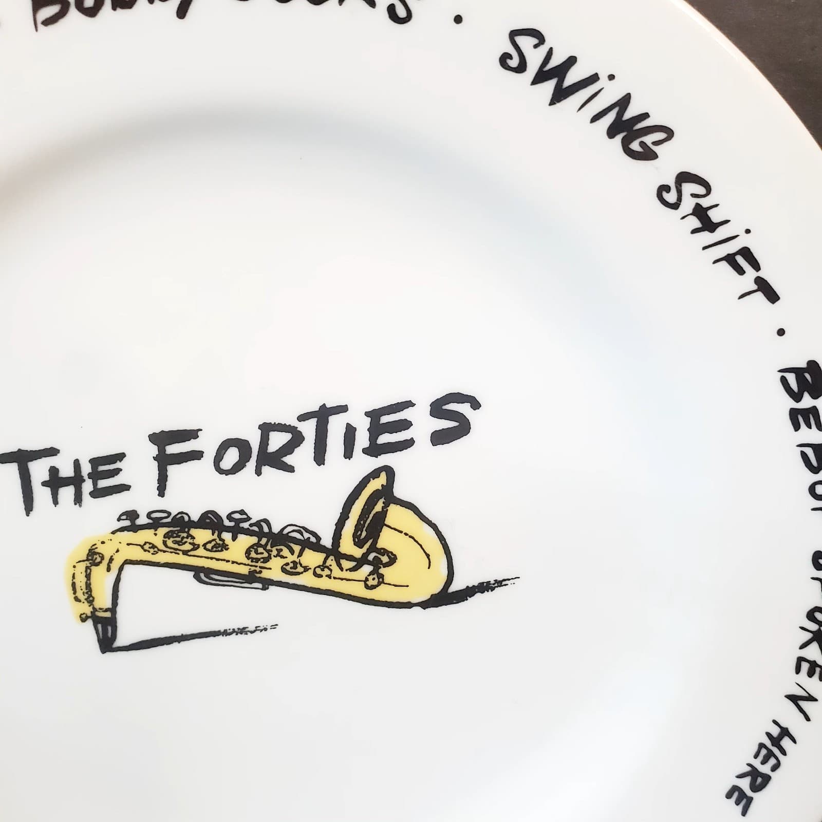 Pottery Barn Decade Salad Dessert Appetizer Plate The Forties 8.25 inch - Thumbnail 3