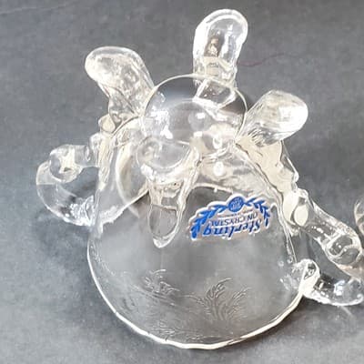 Vintage Sterling Silver Overlay Crystal Creamer and Sugar Bowl Silver City Co - Thumbnail 9