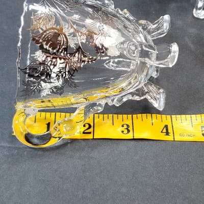 Vintage Sterling Silver Overlay Crystal Creamer and Sugar Bowl Silver City Co - Thumbnail 11