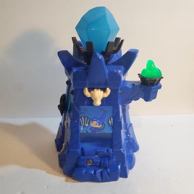 Magical Wizard Tower Playset Of Dragons Fairies Wizards Blue Castle Tested Works - Thumbnail 3