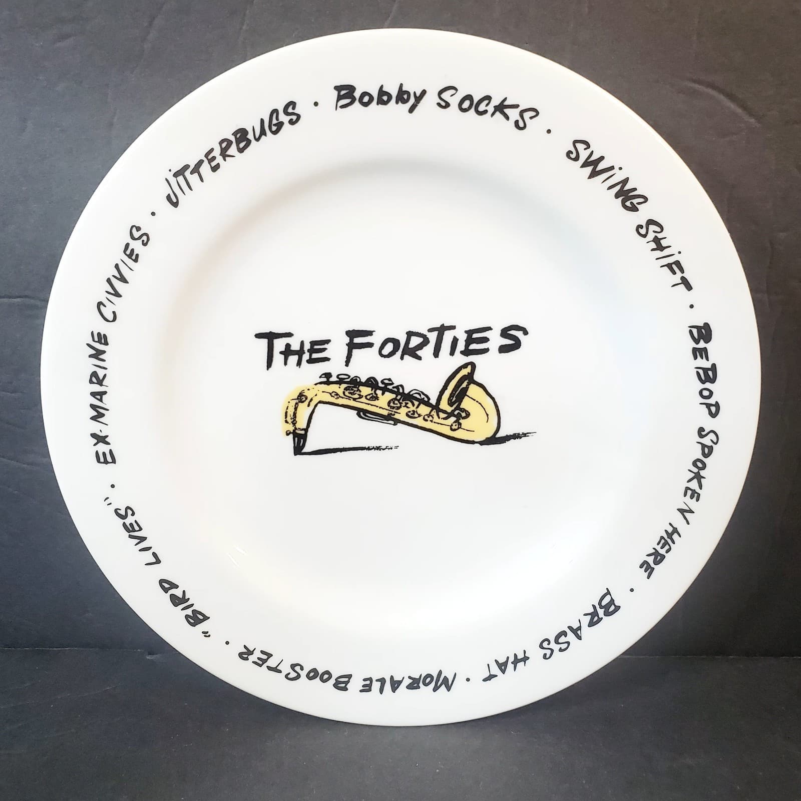 Pottery Barn Decade Salad Dessert Appetizer Plate The Forties 8.25 inch