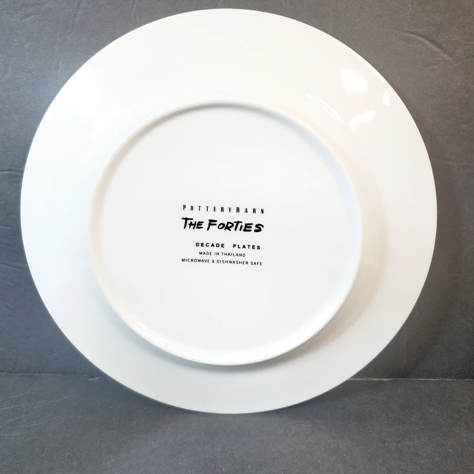 Pottery Barn Decade Salad Dessert Appetizer Plate The Forties 8.25 inch - Thumbnail 6