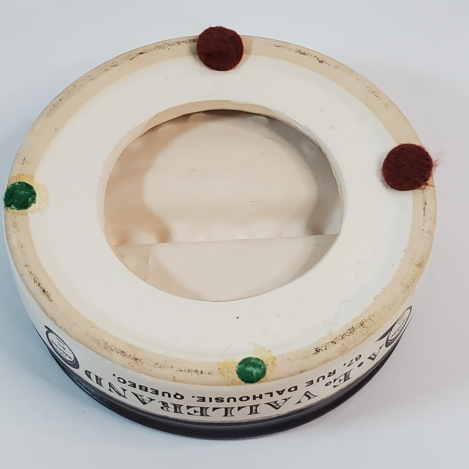 Vintage Ceramic Advertising Ashtray Canadian Oil A.E. Vallerand Quebec - Thumbnail 4
