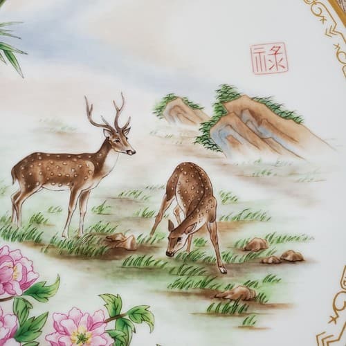 Vtg Edward Marshall Boehm Life's Best Wishes Plate Collection "PROSPERITY" 1981 - Thumbnail 3